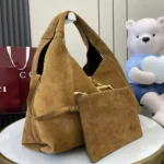 Gucci Women Softbit Maxi Shoulder Bag-Brown ‎837466AAFLB