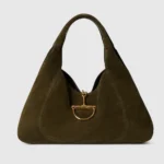 Gucci Women Softbit Maxi Shoulder Bag-Dark Green ‎837466AAFLB
