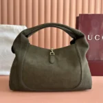 Gucci Women Softbit Maxi Shoulder Bag-Dark Green ‎837466AAFLB