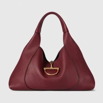 Gucci Women Softbit Maxi Shoulder Bag-Maroon 837466AAEAO