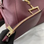 Gucci Women Softbit Maxi Shoulder Bag-Maroon 837466AAEAO