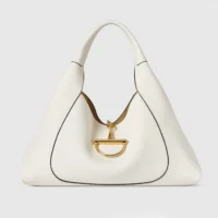 Gucci Women Softbit Maxi Shoulder Bag-White 837466AAEAO