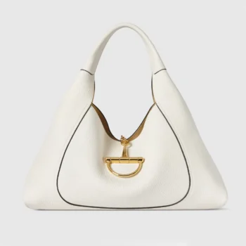 Gucci Women Softbit Maxi Shoulder Bag-White 837466AAEAO