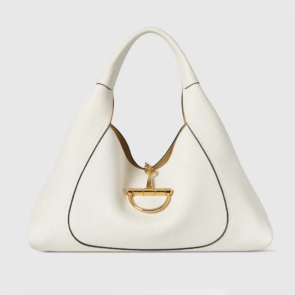Gucci Women Softbit Maxi Shoulder Bag-White 837466AAEAO (1) Gucci Women Softbit Maxi Shoulder Bag-White 837466AAEAO