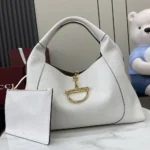 Gucci Women Softbit Maxi Shoulder Bag-White 837466AAEAO