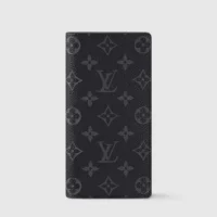 Louis Vuitton LV Unisex Brazza Wallet Monogram Eclipse-M61697