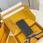 Louis Vuitton LV Unisex Brazza Wallet Monogram Eclipse-M61697