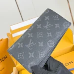 Louis Vuitton LV Unisex Brazza Wallet Monogram Eclipse-M61697