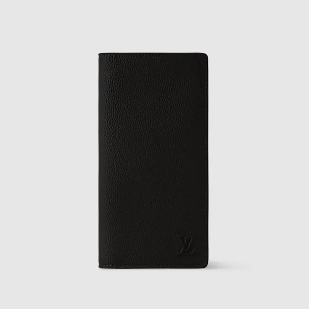 Louis Vuitton LV Unisex Brazza Wallet Waxy Calfskin Leather-Black M25942 (1) Louis Vuitton LV Unisex Brazza Wallet Waxy Calfskin Leather-Black M25942