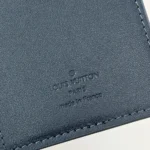 Louis Vuitton LV Unisex Brazza Wallet Waxy Calfskin Leather-Navy M25978