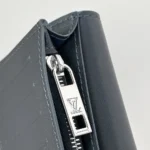 Louis Vuitton LV Unisex Brazza Wallet Waxy Calfskin Leather-Navy M25978