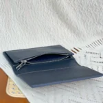 Louis Vuitton LV Unisex Brazza Wallet Waxy Calfskin Leather-Navy M25978