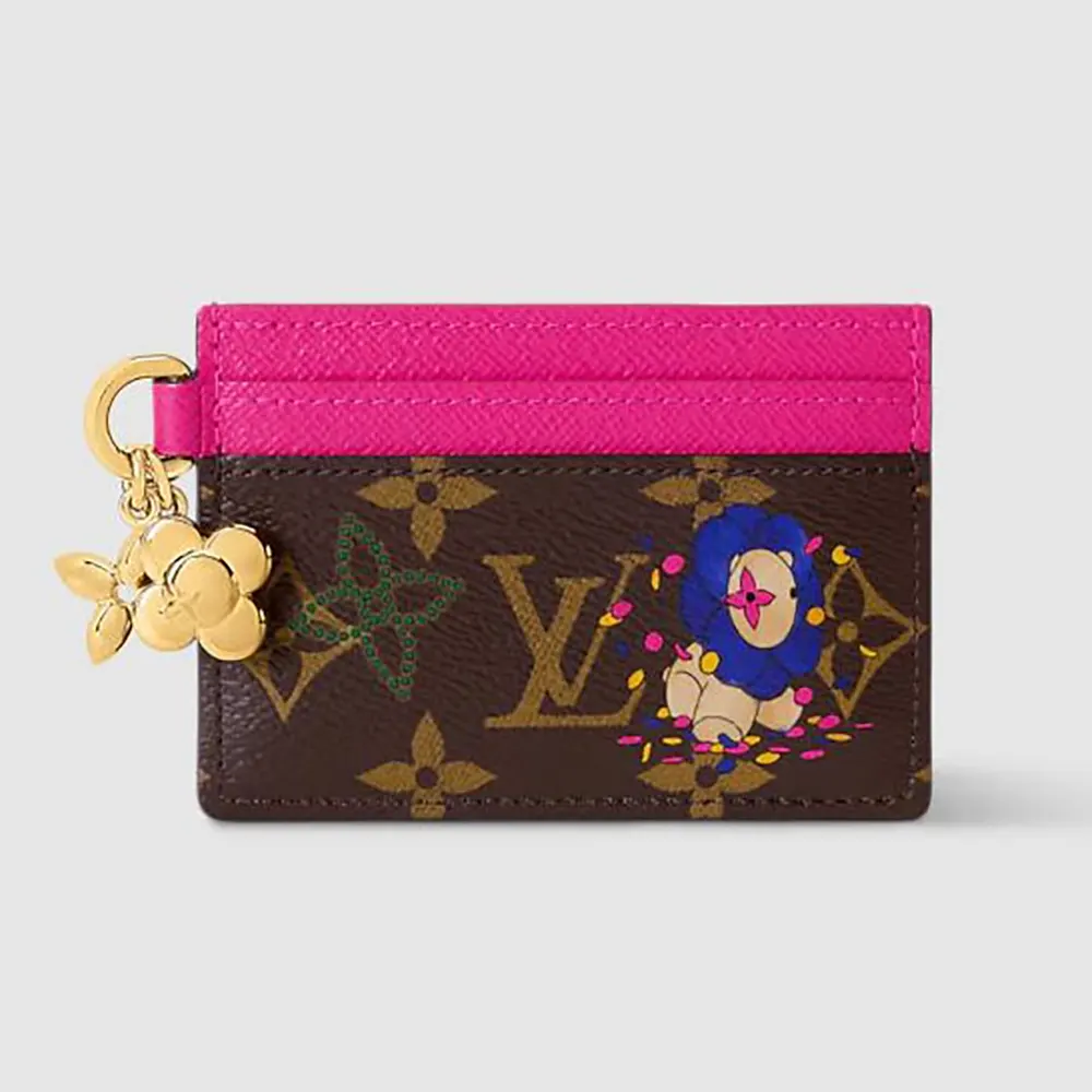 Louis Vuitton LV Unisex LV Charms Card Holder Monogram M15332 (1) Louis Vuitton LV Unisex LV Charms Card Holder Monogram M15332