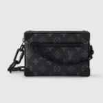 Louis Vuitton LV Unisex Mini Soft Trunk Monogram Eclipse Coated Canvas-Black M44735