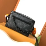 Louis Vuitton LV Unisex Mini Soft Trunk Monogram Eclipse Coated Canvas-Black M44735