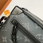 Louis Vuitton LV Unisex Mini Soft Trunk Monogram Eclipse Coated Canvas-Black M44735