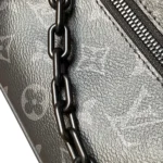 Louis Vuitton LV Unisex Mini Soft Trunk Monogram Eclipse Coated Canvas-Black M44735