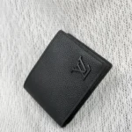 Louis Vuitton LV Unisex Multiple Wallet Black Grained Calf Leather M69829