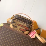 Louis Vuitton LV Unisex Nil Cross-body Bag Monogram Landscape Coated Canvas M26068