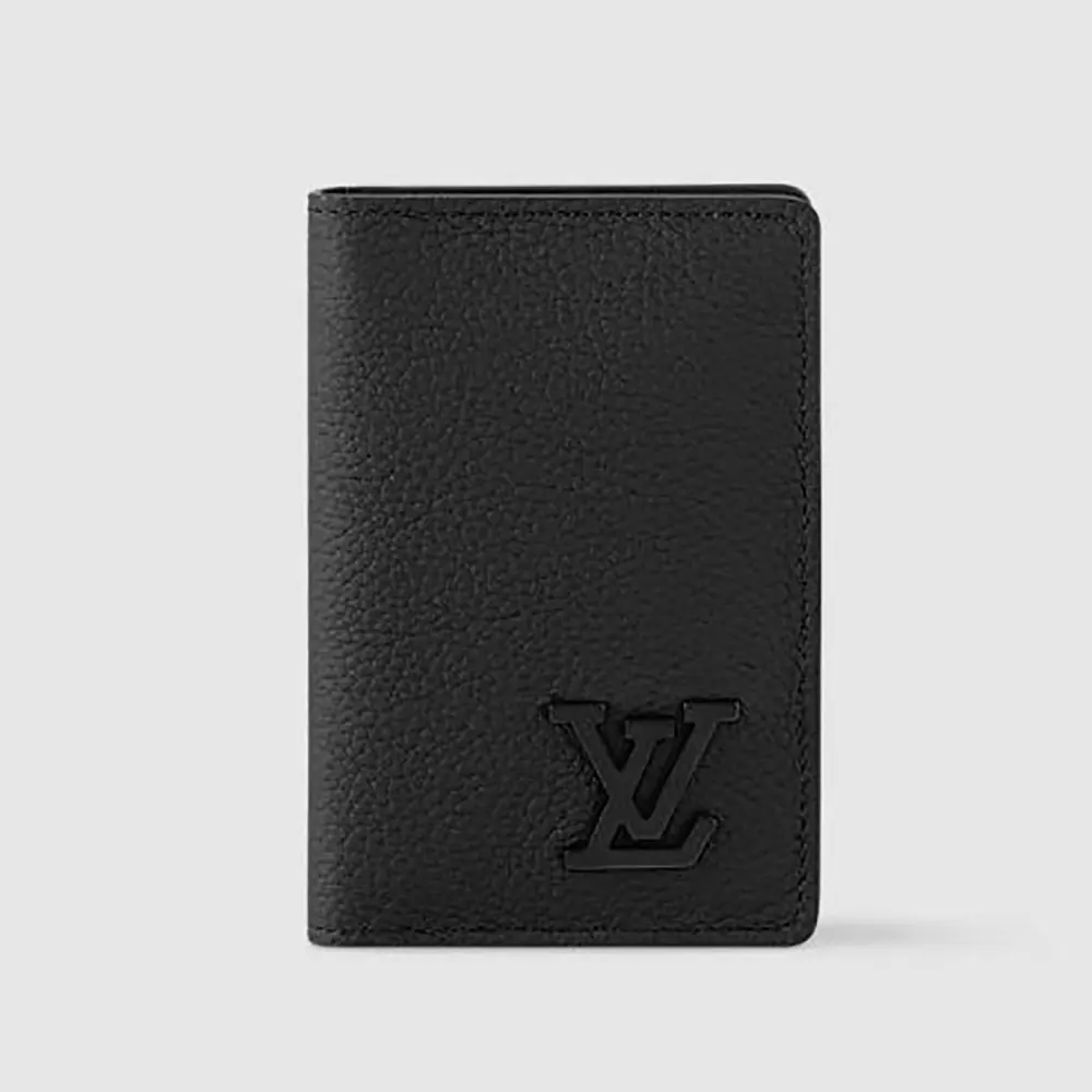 Louis Vuitton LV Unisex Pocket Organizer Cowhide Leather-Black M69979 (1) Louis Vuitton LV Unisex Pocket Organizer Cowhide Leather-Black M69979