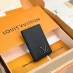 Louis Vuitton LV Unisex Pocket Organizer Cowhide Leather-Black M69979