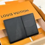 Louis Vuitton LV Unisex Pocket Organizer Cowhide Leather-Black M69979