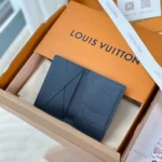 Louis Vuitton LV Unisex Pocket Organizer Cowhide Leather-Navy M82806 - Image 4