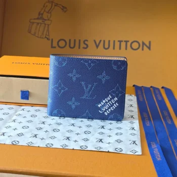 Louis Vuitton LV Unisex Slender Wallet Monogram Heritage Coated Canvas M26837