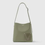 Louis Vuitton LV Unisex Verso Hobo LV Touch Calfskin Leather-Green M26747