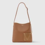 Louis Vuitton LV Unisex Verso Hobo LV Touch Calfskin Leather-Tan M26745