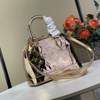 Louis Vuitton LV Women Alma BB Coated Canvas-Rose Gold M27037