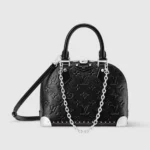 Louis Vuitton LV Women Alma Trunk BB Calfskin Leather-Black M27812