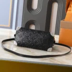 Louis Vuitton LV Women Alma Trunk BB Calfskin Leather-Black M27812