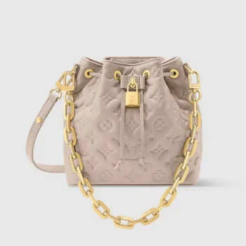Louis Vuitton LV Women Coussin Bucket Lamb Leather-Beige M26530