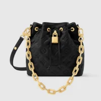 Louis Vuitton LV Women Coussin Bucket Lamb Leather-Black M26216