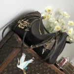 Louis Vuitton LV Women Express MM Calfskin Leather-Black M26397