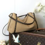 Louis Vuitton LV Women Express MM Calfskin Leather-Natural M26358