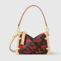 Louis Vuitton LV Women LV x TM Side Trunk MM Monogram Cherry Coated Canvas M14278