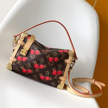Louis Vuitton LV Women LV x TM Side Trunk MM Monogram Cherry Coated Canvas M14278