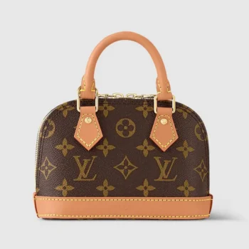 Louis Vuitton LV Women Nano Alma Monogram Coated Canvas M82717