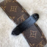 Louis Vuitton LV Women Pochette Mia with Cream shearling Coated-canvas