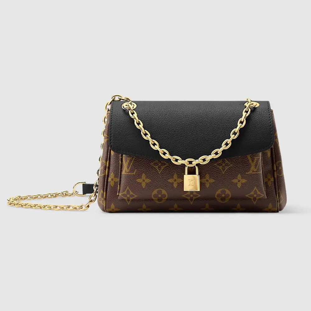 Louis Vuitton LV Women Saint Germain BB Leather and Coated Canvas-Black M26398 (1) Louis Vuitton LV Women Saint Germain BB Leather and Coated Canvas-Black M26398