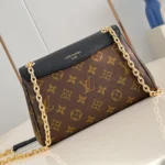 Louis Vuitton LV Women Saint Germain BB Leather and Coated Canvas-Black M26398