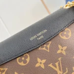 Louis Vuitton LV Women Saint Germain BB Leather and Coated Canvas-Black M26398
