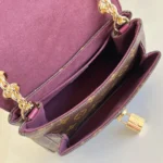 Louis Vuitton LV Women Saint Germain BB Leather and Coated Canvas-Maroon M27067