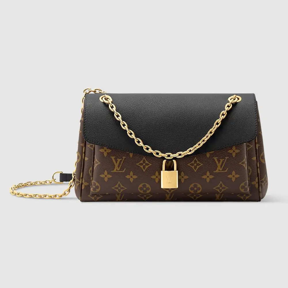 Louis Vuitton LV Women Saint Germain PM Leather and Coated Canvas-Black M26285 (1) Louis Vuitton LV Women Saint Germain PM Leather and Coated Canvas-Black M26285
