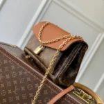 Louis Vuitton LV Women Saint Germain PM Leather and Coated Canvas-Brown M27065