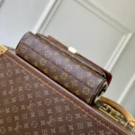 Louis Vuitton LV Women Saint Germain PM Leather and Coated Canvas-Brown M27065