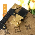 Louis Vuitton LV Women Side Trunk PM Monogram Coated Canvas Cowhide Leather