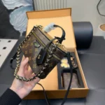 Louis Vuitton LV Women Vanity Chain Pouch Monogram Coated Canvas M47125